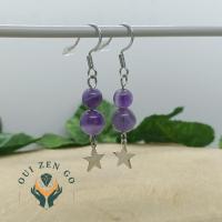 Boucles d oreille amethyste etoile 1 