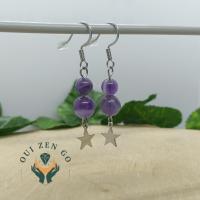 Boucles d oreille amethyste etoile 2 