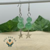 Boucles d oreille aventurine etoile 1 