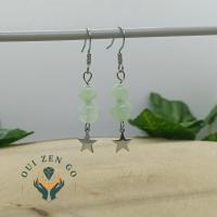 Boucles d oreille jade etoile 1 