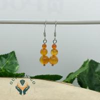 Boucles d oreilles cornaline trio 1 