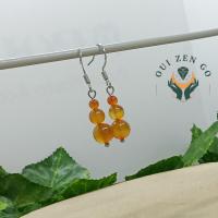 Boucles d oreilles cornaline trio 2 