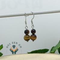 Boucles d oreilles oeil de tigre duo 2 