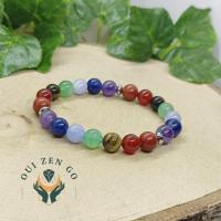 Bracelet 7 chakras 8 mm 3 