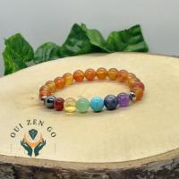 Bracelet 7 chakras cornaline modele 1 1 