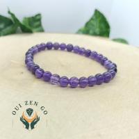 Bracelet amethyste 6 mm 1 