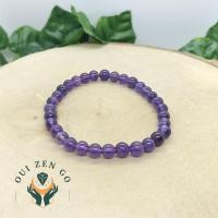 Bracelet amethyste 6 mm 2 