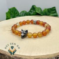 Bracelet aventurine et loup 3 