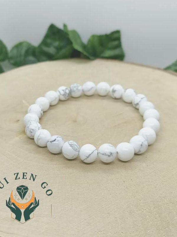 Bracelet Howlite en pierres naturelles  