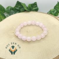 Bracelet quartz rose 10 mm 1 