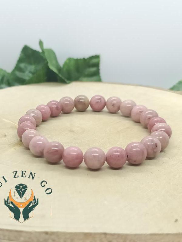 Bracelet rhodochrosite 8 mm 1 